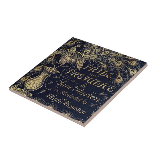Carreau Antique Jane Austen Fierté et préjugé Peacock (Côté)