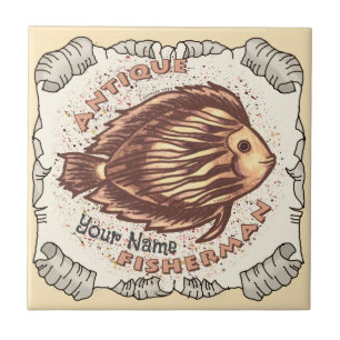 Carreau Antique pêcheur