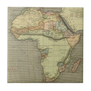 Carreau Antique vieille carte inspirée