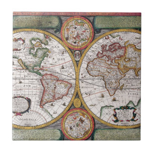 Carreau Antique vieille carte inspirée (12)