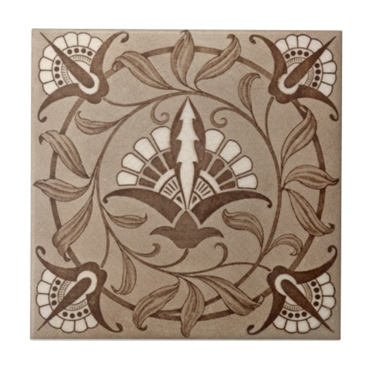 Carreau Antiquité Transferware de la reproduction VT0003 (Devant)