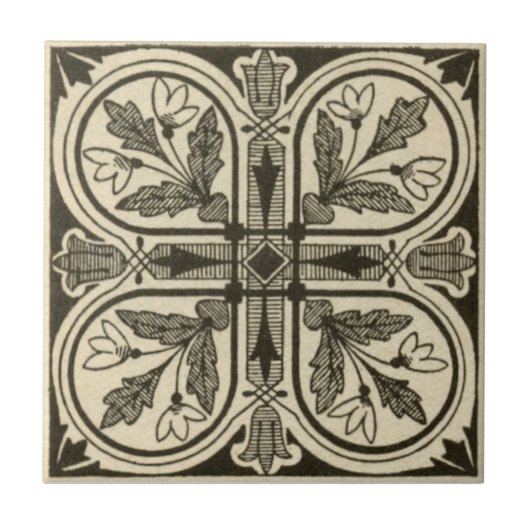 Carreau Antiquité Transferware de la reproduction VT0005 (Devant)