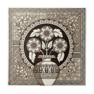 Carreau Antiquité Transferware de la reproduction VT0007