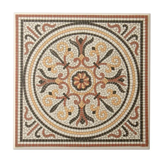 Carreau Antiquité Transferware de la reproduction VT0075 (Devant)