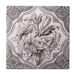 Carreau Antiquité Transferware de la reproduction VT0076