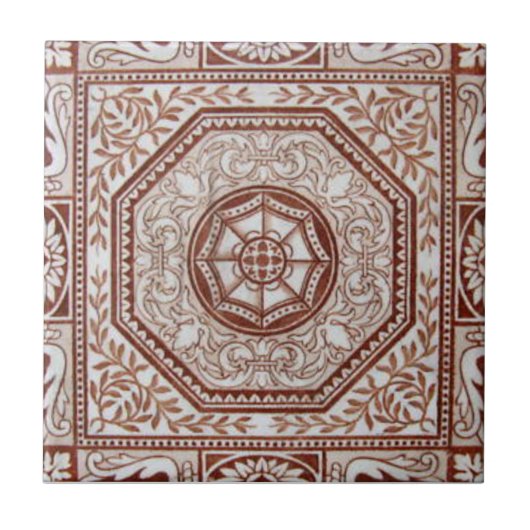 Carreau Antiquité Transferware de la reproduction VT0084 (Devant)