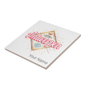 Carreau Anvers Flanders Belgique Souvenir Vintage rétro (Côté)