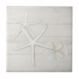 Carreau Aphrodite de plage Bécasseaux de sable Bois blanch