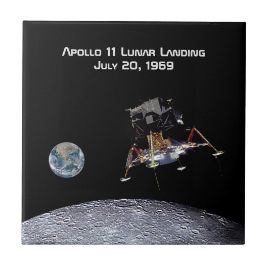 Carreau Apollo 11 Débarquement lunaire (Devant)