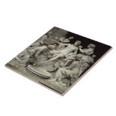 Carreau Apollo a tendu par les nymphes, destinées à la (Côté)