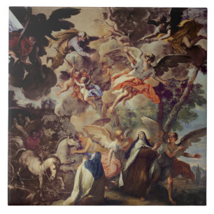 Carreau Apparition de St Joseph vers St Theresa