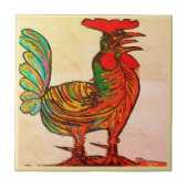 Carreau Appel du matin, Coq, Carrelage (Devant)