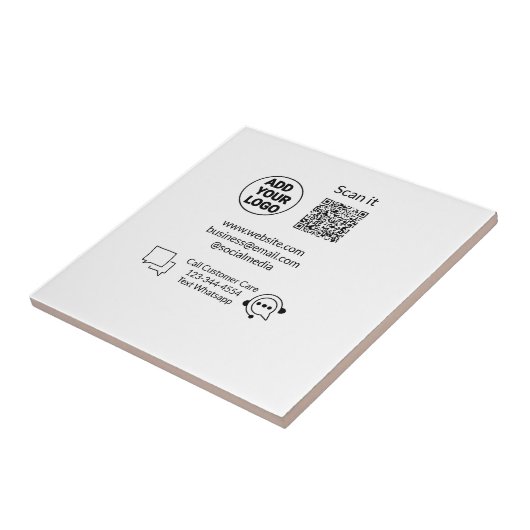 Carreau Appeler le texte du service client whatsapp Q R co (Côté)