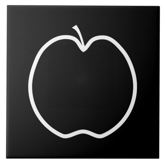 Carreau Apple noir et blanc (Devant)