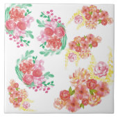 Carreau Aqua fleur (Devant)