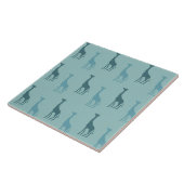 Carreau Aqua Turquoise Giraffe Animal (Côté)