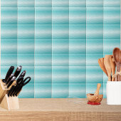 Carreau Aqua Wave Gradient | Modern Ocean Pattern