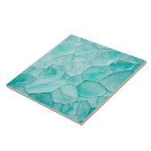 Carreau Aquamarine - cellules abstraites (Côté)