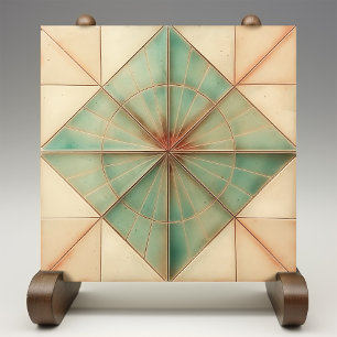 Carreau Aquamarine Starburst Earthy Copper