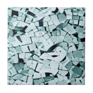 Carreau Aquamarine turquoise en mosaïque