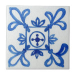 Carreau Aquarelle à motif bleu et blanc méditerranéen<br><div class="desc">Ajoutez une touche de charme méditerranéen à votre maison grâce à notre Carrelage en céramique méditerranéenne à motifs bleu et blanc ! Cette magnifique tuile est fabriquée dans un style classique aquarelle et dispose d'un motif bleu et blanc soigneusement peint à la main, et minutieusement numérisé. C'est la façon idéale...</div>