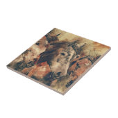 Carreau Aquarelle absolument magnifique de trois chevaux (Côté)