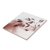 Carreau Aquarelle Abstraite Bamboo de Style Japandi (Côté)