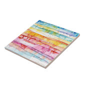 Carreau Aquarelle Abstraite bandes (Côté)