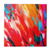 Carreau Aquarelle Abstraite peinture colorée Carrelage en (Devant)