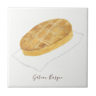 Carreau Aquarelle basque de Gâteau