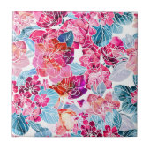 Carreau Aquarelle Carrelage en céramique Florale (Devant)