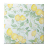 Carreau Aquarelle Citron doux Pastel Lemon (Devant)