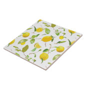 Carreau Aquarelle Citron & Feuilles 2 (Côté)