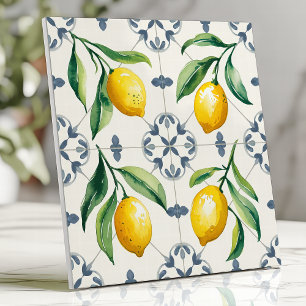 Carreau Aquarelle Citron Sicilien Méditerranéen