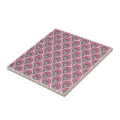 Carreau Aquarelle Classique Rose Dessinée à la Main (Côté)