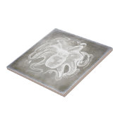 Carreau Aquarelle côtière Octopus Eau douce Neutre (Côté)