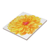 Carreau Aquarelle Dahlia jaune (Côté)