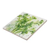 Carreau Aquarelle de céleri fraîche Stalk Botanique (Côté)