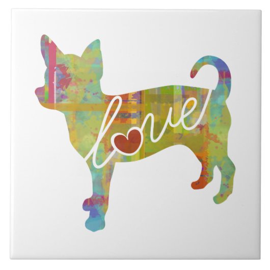 Carreau Aquarelle de chiwawa (Devant)