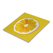 Carreau Aquarelle de citron jaune vif (Côté)