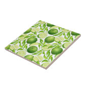 Carreau Aquarelle de citron vert clair Motif (Côté)