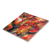 Carreau Aquarelle de l'érable japonais (Côté)