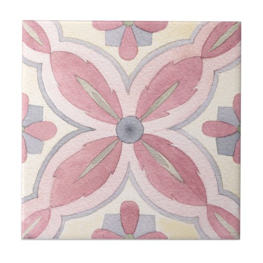 Carreau Aquarelle de Majolica (Devant)