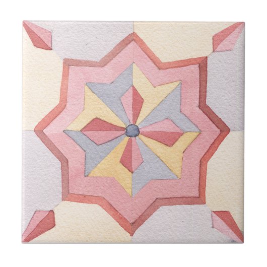 Carreau Aquarelle de Majolica (Devant)