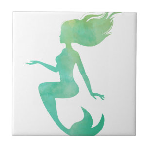 Carreau Aquarelle de Mermaid