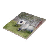 Carreau Aquarelle de mouton rustique (Côté)