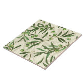 Carreau Aquarelle des branches d'olive (Côté)