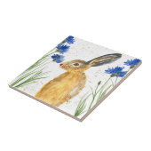 Carreau Aquarelle du lièvre Forêt de lapins lapins (Côté)