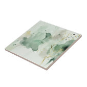 Carreau Aquarelle en marbre vert et or (Côté)