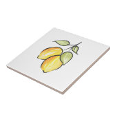 Carreau Aquarelle et citrons d'encre (Côté)